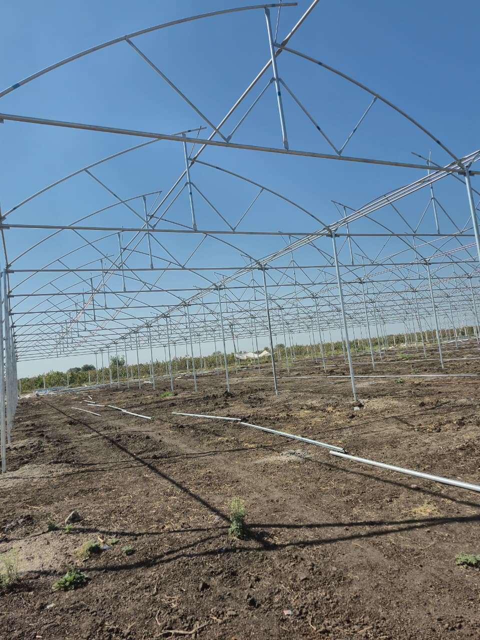Polyhouse Structure — Complete Frame